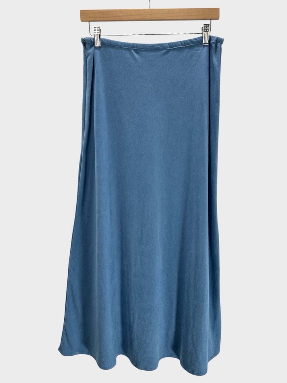 Double D Ranch Blue Faux Suede A Line Maxi Skirt Ranch Western Cowgirl Y2K 90s M - Picture 2 of 10